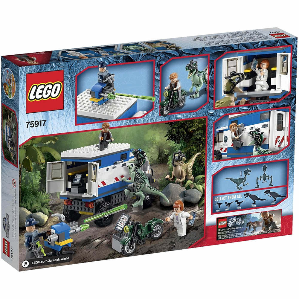 LEGO Jurassic World Raptor Rampage 75917 Box Back