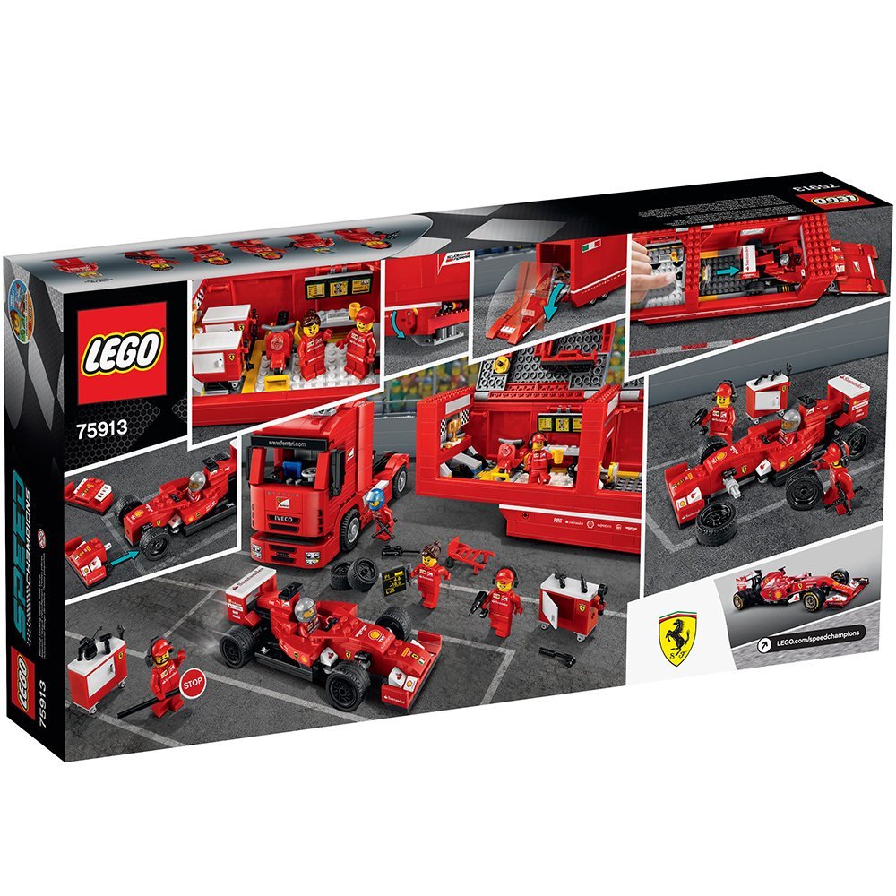 LEGO F14 T & Scuderia Ferrari Truck 75913 box back